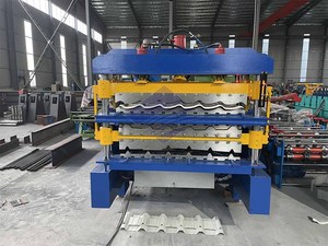 Machine de formage à rouleaux à grande vitesse automatique pour tôles ondulées simples et doubles en métal, fabrication de tuiles de toiture IBR - Product Image 3