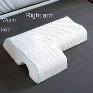 100% meilleure mousse à mémoire de forme ergonomique Anti-pression Couples <span class=keywords><strong>oreiller</strong></span> réglable bras trou côté dormeurs fonction oreillers positionneurs - Product Image 5