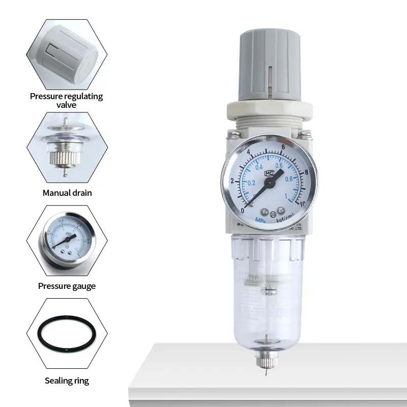 Bahoo空気圧AWシリーズ自動圧力異なる圧力排水空気源処理空気圧フィルターレギュレーター空気