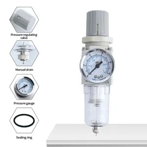 Bahoo空気圧AWシリーズ自動圧力異なる圧力排水空気源処理空気圧フィルターレギュレーター空気