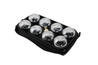 Ensemble de 8 boules de pétanque en acier chromé, boules de bocce en métal avec sac de transport, jeu de pelote à balle pour l'extérieur