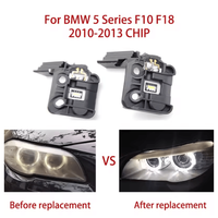 Luz Blanca para BM-W Serie 5 F10 F18, Luces de Circulación Diurna 2010-2013, Módulo de Fuente de Luz de Ojos de Ángel con Balasto, Chip de Faro Delantero para Automóvil