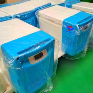 Mini-réfrigérateur léger à batterie 25L avec roues pour hôtel et usage extérieur, glacière de transport médical 120V pour voiture - Product Image 1