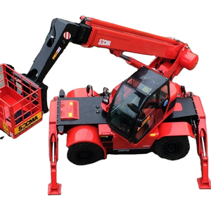 4 टन 4 टी 360 घुमाया <span class=keywords><strong>telehandler</strong></span> रोटरी <span class=keywords><strong>telehandler</strong></span> दूरबीन हैंडलर लोडर HNTR4015 15M उठाने की ऊँचाई के साथ - Product Image 1
