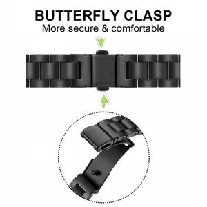 Fashion18mm 20mm 22mm trois perles liens en acier inoxydable bracelet de <span class=keywords><strong>montre</strong></span> intelligente pour <span class=keywords><strong>Samsung</strong></span> <span class=keywords><strong>Galaxy</strong></span> <span class=keywords><strong>Watch</strong></span> 7 <span class=keywords><strong>6</strong></span> Classic 5 Pro 4 - Product Image 4