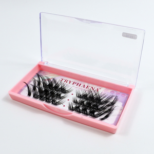 Fournitures de beauté <span class=keywords><strong>Cils</strong></span> segmentés Faux <span class=keywords><strong>Cils</strong></span> Clusters Maquillage Fibre Synthétique Marque privée Cluster Lashes Vendeur en gros - Product Image 5