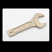 EXPLOIT Clé à fourche à tête unique Clé en cuivre pur métrique anti-étincelles Outil d'instrument anti-déflagrant