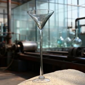 <span class=keywords><strong>Vase</strong></span> en verre soufflé Art Déco de haute qualité, transparent, pour décoration de <span class=keywords><strong>mariage</strong></span>, porte-bougie, coupelle à bougies, centre de table - Product Image 3