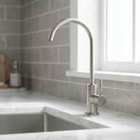 Robinet purificateur d'eau manuel à osmose inverse en acier inoxydable 304, rotation à 360 degrés, pour cuisine et usage domestique, design élégant, produit phare