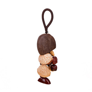 Kit de Manualidades DIY para Decoración Colgante de Campanas de Viento con Cuentas de Semillas de Bodhi y Conchas de Frutas Primitivas al por Mayor - Product Image 1