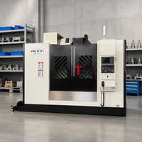 Centre d'usinage vertical CNC VMC1270 de haute précision pour le fraisage des métaux, personnalisable avec 4ème axe, fabriqué en Chine