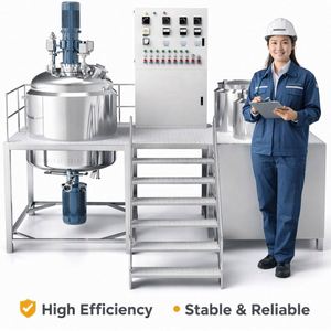 1000L Stainless Steel Industrial Chemical Shampoo Soap Conical Pressure Double Jacketed Heating Agitator Mixer Mixing Tank - Product Image 4