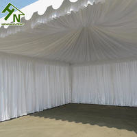 Tente de réception extérieure blanche de haute qualité, double couche, en PVC imperméable, pour mariages, fêtes, expositions, pagode, utilisable en toutes saisons