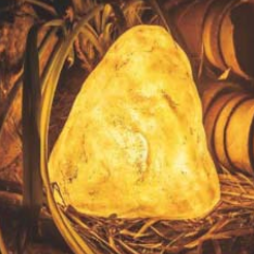 Lampe décorative LED en forme de pierre 3D IP65, personnalisée en résine et fibre de verre, pour jardin, pelouse, Noël et Diwali, éclairage extérieur - Product Image 1