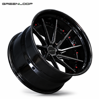 Jantes Greenloop en fibre de carbone forgée sur mesure, 20, 21, 22 pouces, légères, concaves profondes, pour supercars de luxe haute performance