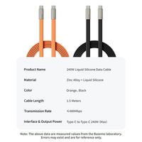 Câble de charge rapide 240W, câble USB Type C, cordon de chargeur haute vitesse pour smartphones