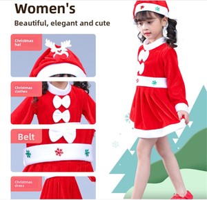 Disfraz de Cosplay de Navidad de HESPER, Santa Claus, para TV y Cine, Unisex, para Niños, Top de Manga Larga, Pantalones, Vestido de Invierno para Bebés, Poliéster - Product Image 3