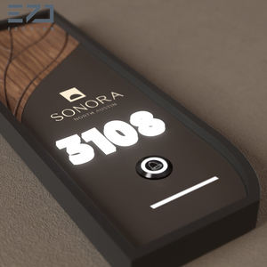 Señal de puerta de madera personalizada, placa de señal de puerta, señal de puerta de hotel, número de placa de puerta, placa de número de apartamento, números de habitación de hotel - Product Image 5