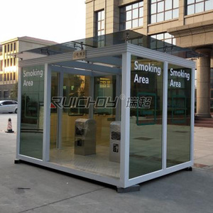 Salle à fumer intelligente en alliage d'aluminium, étanche, pour utilisation en extérieur dans les supermarchés - Product Image 3