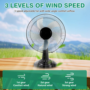 Nhà Máy Trực Tiếp 12-Inch Năng Lượng Mặt Trời Bảng Điều Khiển Băng Ghế Dự Bị <span class=keywords><strong>Fan</strong></span> 15W Nhựa 3-Tốc Độ Có Thể Sạc Lại Không Khí Quạt Làm Mát - Product Image 4