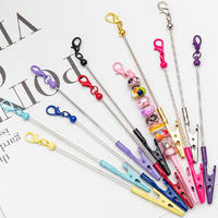 Clip para llavero de metal con cuentas DIY, tipo langosta/caimán, duradero, con logotipo personalizado, disponible en cualquier color, Reviright, bajo MOQ, carrete para credencial Memo