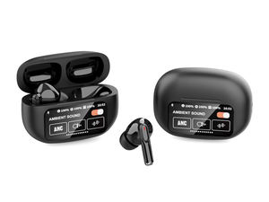 Tai nghe không dây A9 Plus ANC + enc Màn hình hiển thị kỹ thuật số tai nghe chơi game không dây điều khiển cảm ứng màn hình LED thông qua CE ROHS - Product Image 5