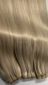 613蕾丝正面天然人发假发100% 人头马机双纬发延伸缅甸生发束供应商 - Product Image 4