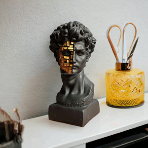 Decoración Moderna para el Hogar, Estilo Lujoso, Busto de David, Estatua de Estilo Griego Antiguo, <span class=keywords><strong>Objetos</strong></span> de Arte de Resina para Decoración de Estantes, Moda para el Hogar - Product Image 2