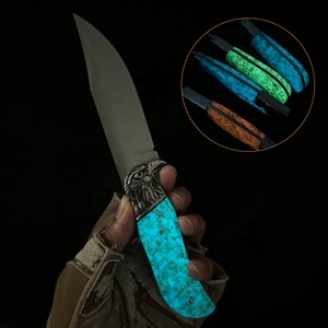 Yếu tố mới tồn tại ngoài trời chiến thuật cố định lưỡi dao với nhựa xử lý săn bắn Cắm Trại DIY lớp push button phong cách - Product Image 3