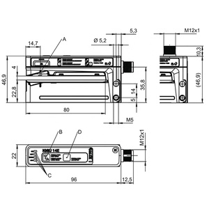Sensor ultrasónico tipo horquilla Leuze IGSU14E/1WT.3-M12 original, IGSU 14D/6D.3-S12 en stock - Product Image 4