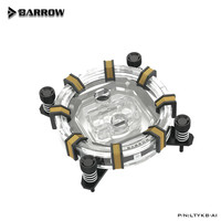 Bloc de refroidissement liquide pour processeur Barrowch ARGB pour Intel 1700/1200/115X/2066, AMD AM4/AM5 LTYKB-AI Radiateur de refroidissement liquide