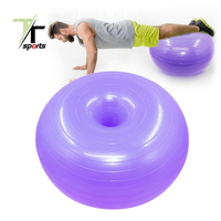 Ballon de yoga et de Pilates écologique en PVC TTSPORTS, forme pomme, avec surface antidérapante, utilisation universelle