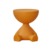 Table d'appoint moderne Ustovian avec rangement pour canapé, chambre, balcon, salon – Table basse en plastique
