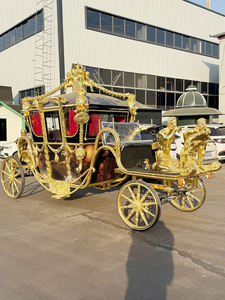 Calèche royale autrichienne noire de haute qualité, transport électrique pour mariage, pour le prince William - Product Image 6