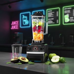 Licuadora Comercial Eléctrica de Alta Resistencia de 4500W con Control de Perilla, Procesador de Alimentos 2 en 1, Máquina de Cocina para Mostrador, OEM de Fábrica - Product Image 2