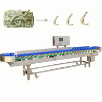 Nieuwe Automatische Vis-, Garnalen-, Trepang-, Kreeft- en Kogelkreeft-Sorteermachine met Oestergewichtsortering, 300KG Capaciteit, 1 Jaar Garantie