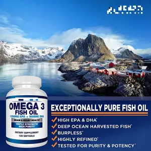 Healthcare Supplement Deep Sea Fish Oil 1000mg Omega 3 Fish Oil Capsules
