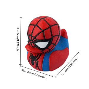 Vashine 3D in vui spoof đầy màu sắc PLA Spider-Man vịt trang trí nội thất PLA thân thiện với môi sáng tạo quan tâm đồ chơi - Product Image 6