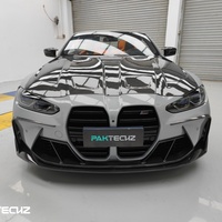 Kit de mise à niveau pour BMW M3 M4 G80 G82, style PK, fibre de carbone sèche, lèvre avant, jupe latérale, diffuseur arrière, aileron arrière, capot moteur