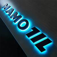 Letras de Canal Retroiluminadas Personalizadas Directas de Fábrica, Letrero LED 3D Iluminado, Letras de Acrílico y Metal para Marca Comercial