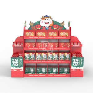 Offre Spéciale carton Affichage Chevalet Merchandising Personnalisé POP Présentoir Promotionnel Grand Plancher de Carton Présentoir Plateau - Product Image 2