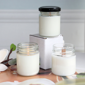 Proveedor de <span class=keywords><strong>Velas</strong></span> al por Mayor Rusia <span class=keywords><strong>Velas</strong></span> Aromáticas de Cera de Soja en Frasco de Vidrio con Mecha de Madera para el Hogar - Product Image 6