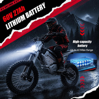 SYKERUNS X5 Moto tout-terrain électrique puissante 3000W pour adulte, vitesse maximale 70 km/h, stock US