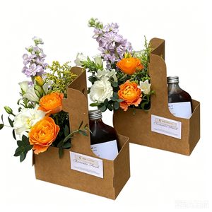 Scatola di Carta Portatile per Caffè e Fiori, Utilizzabile per Confezionare Fiori e Bevande, Ecologica e Trasportabile - Product Image 4