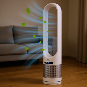 Ventilador de torre inteligente Vevor de 40 pulgadas sin aspas, control digital, temporizador remoto, ventilador de refrigeración doméstico - Product Image 2