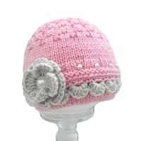 Gorro de Bebé 100% Algodón, Impresión Digital con Diseño Floral, Tejido Jacquard, Unisex, Casual, para Uso en Exteriores