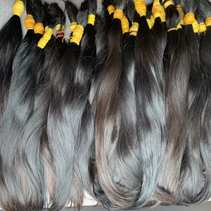 ผมต่อผมมนุษย์บริสุทธิ์ที่ยังไม่ได้ผ่านกระบวนการจากผู้บริจาคไม่มีสารเคมีผมดิบจากเวียดนาม - Product Image 1