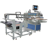 Máquina de prensa de calor de transferencia de sublimación automática Industrial 4 mesa de trabajo 40x60 carrusel neumático para camiseta nuevo diseño