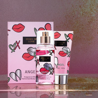 Set de Perfume y Loción Corporal Exclusivo para Comercio Exterior, Tamaño Regular, para Hombre y Mujer, Kit de Dos Piezas con Aroma Frutal Duradero, Bruma Corporal