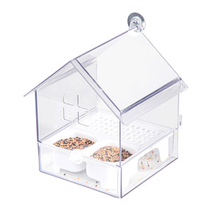 Mangeoire pour perroquet, mangeoire externe suspendue pour <span class=keywords><strong>oiseaux</strong></span>, design anti-éclaboussures et anti-déversement, bol à nourriture pour perruche, agapornis, calopsitte - Product Image 1